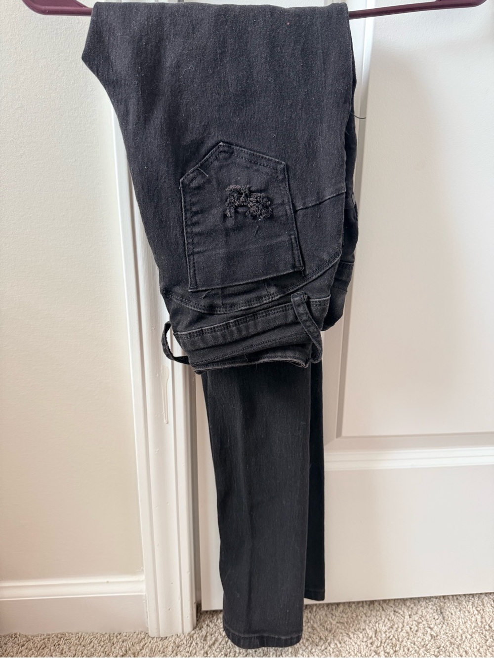 Black Distressed Skinny Jeans